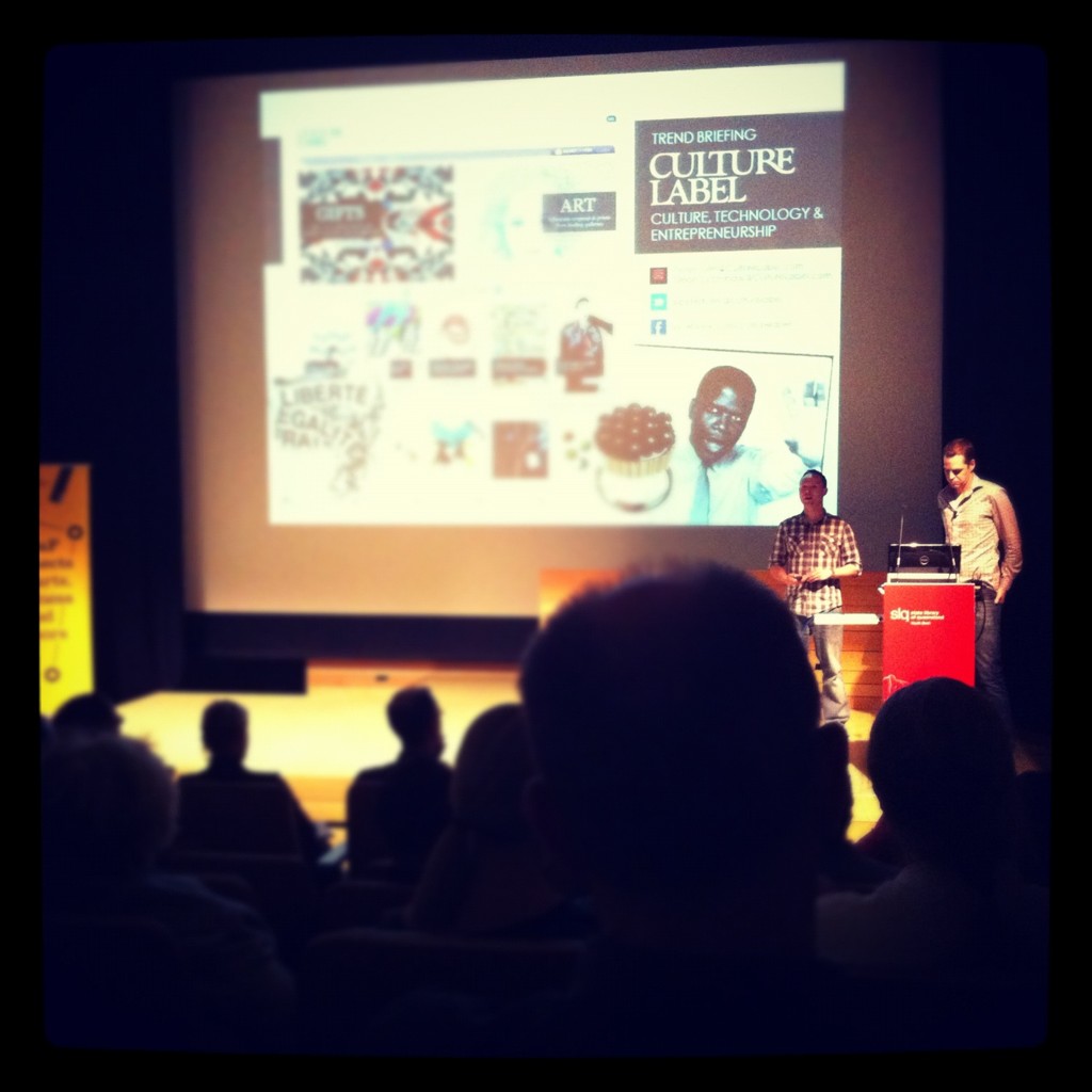 Photo of Peter and Simon at a CultureLabel.com conference