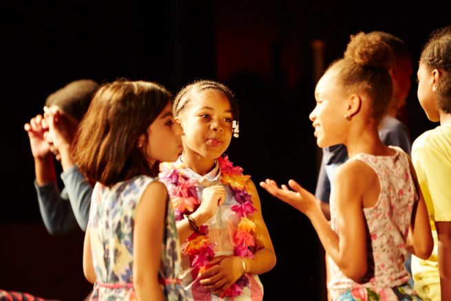 Photo of children in school workshop