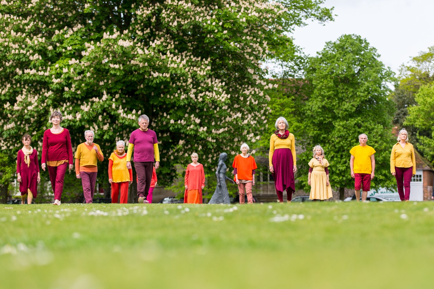 Photo of dancers in a field