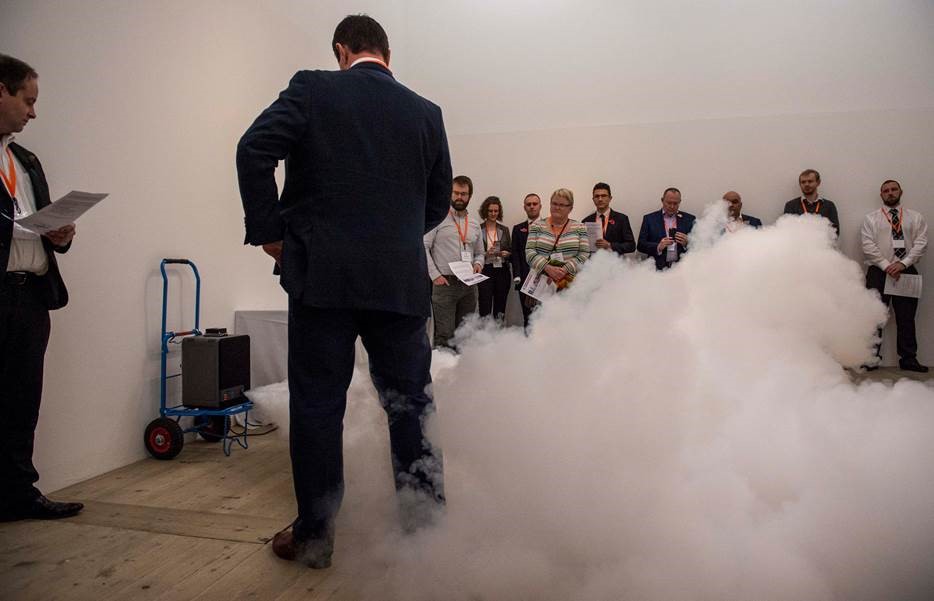 Photo of people in security workshop