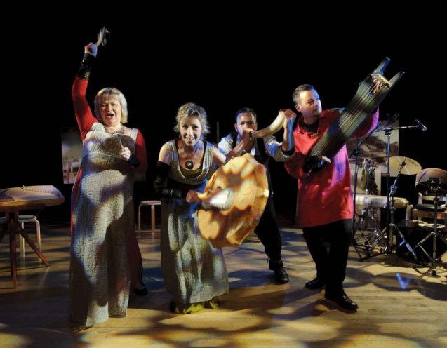 Photo of performers on stage