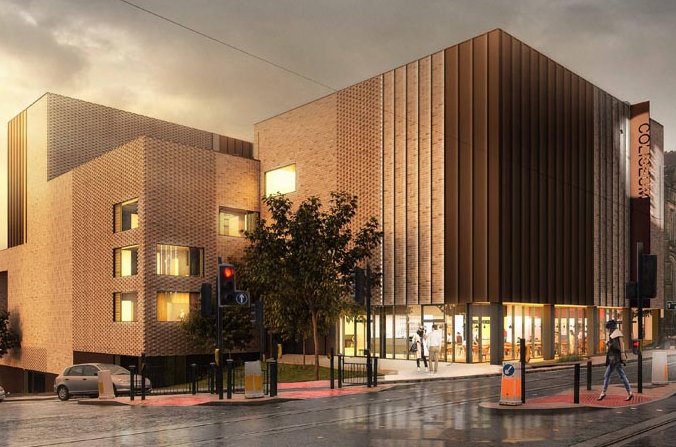 Artist impression of new Oldham Coliseum