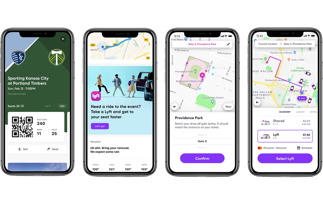 Photo of lyft app wireframes
