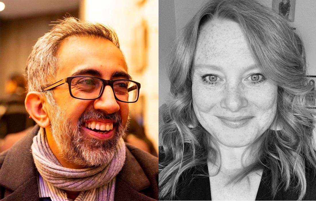 Anand Bhatt (left) who has joined DanceCity and Ruth Lee (right) who replaces him at Aakash Odedra Company