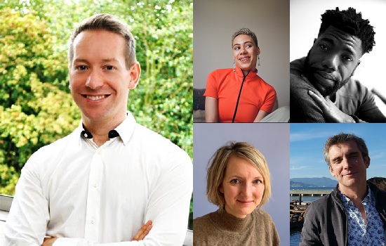 Mark Powell, Esme Allman, Fehinti Balogun, Kate Mackonochie and Ali Robertson