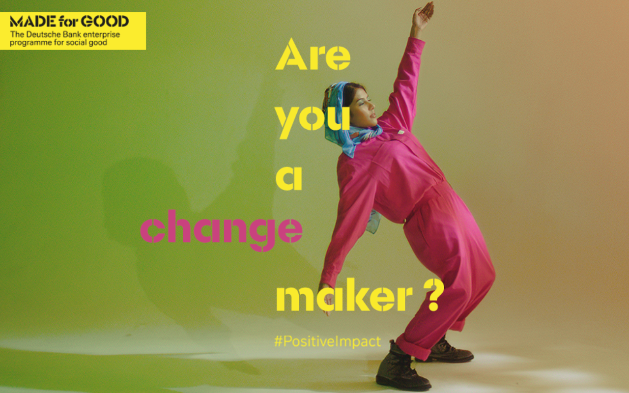 Promotional image for the Deutsche Bank Award for Creative Entrepreneurs