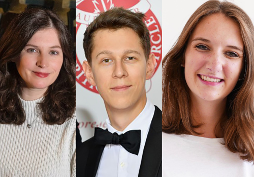 L-R Headshots of Hanna Osmolska, Ramin Sabi, Rebecca Gwyther