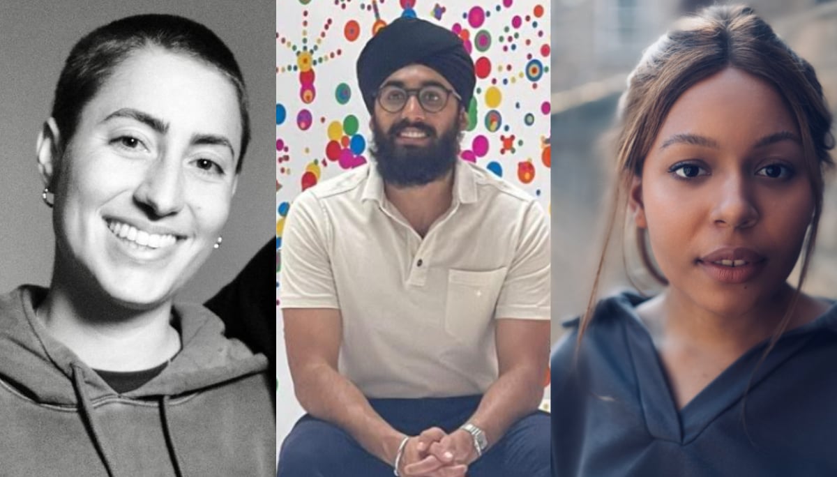 (L-R): Antonia Kazmeier, Roshan Singh Gujra and Monique Munroe