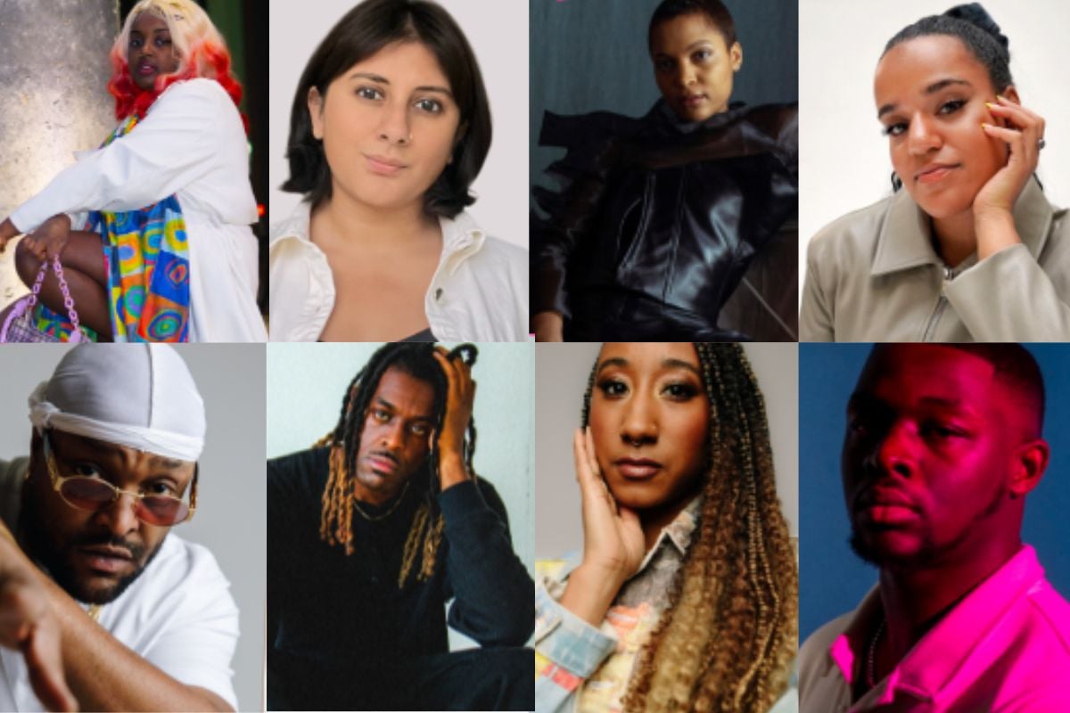 Top l-r: Jasmine Kahlia, Meenal Odedra, Sans Soucis, Vanessa Maria, Bottom l-r Donae'O, Ashley Henry, Jamz Supernova, Nathanael Coke