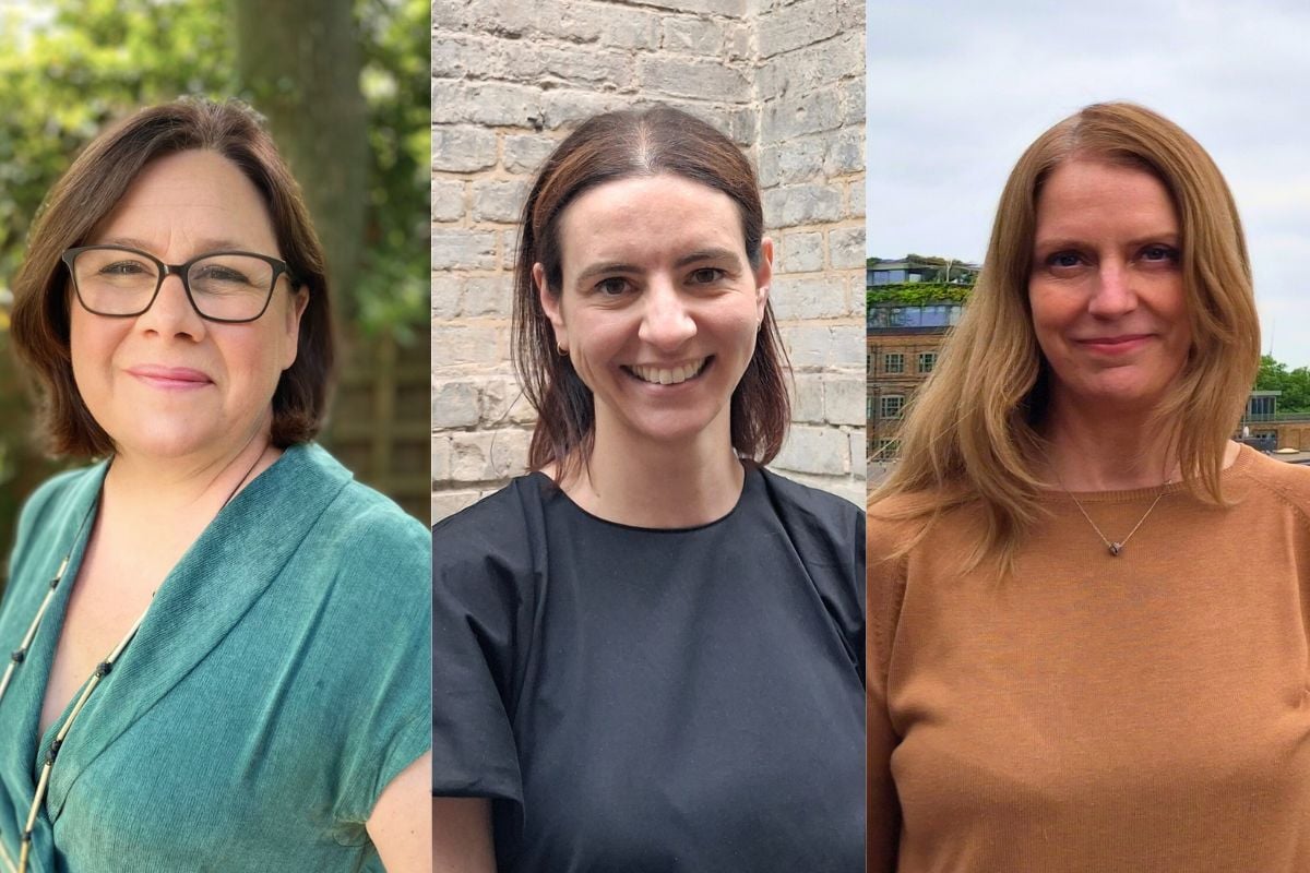 From left Liz Wainright, Sara Bakhaty, Amanda Cowley The Roundhouse