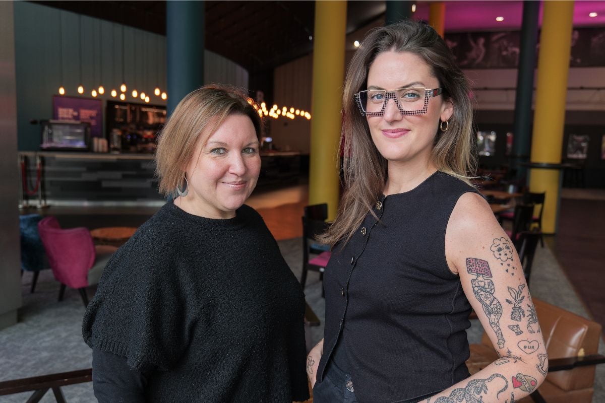 Francesca Goodridge (right) and Julia Barry (left) Photo by Chris Lloyd