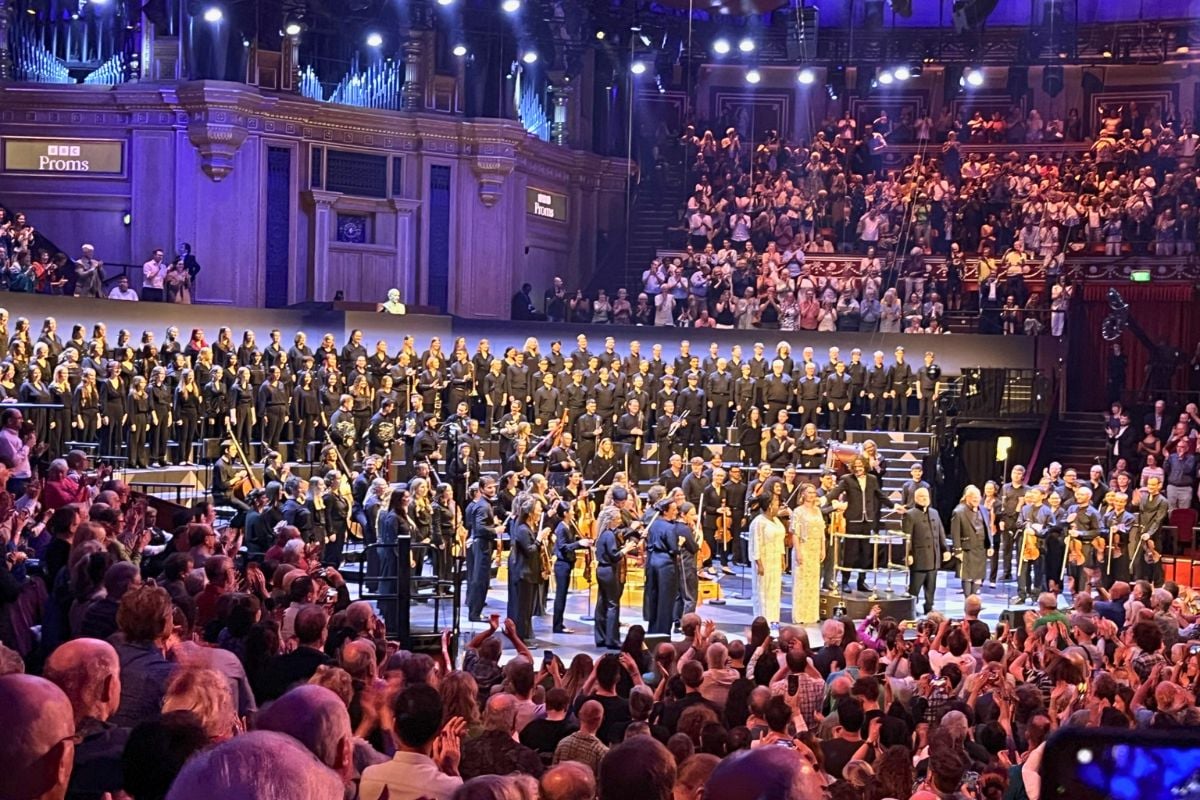 Aurora orchestra performing Beethoven's 9th
 BBC proms 2024 Ruth Hogarth