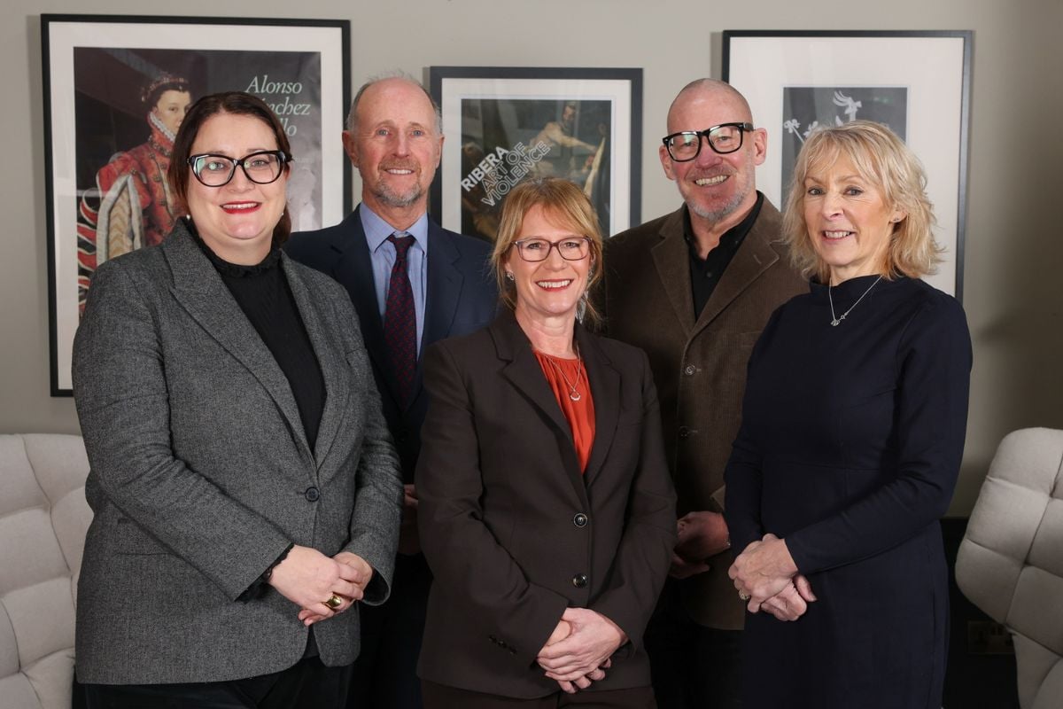 Photo caption: L-R: Jennifer Scott, Nick Downshire, Victoria Bell, Bob Neville and Judith Layfield. Chris Booth
