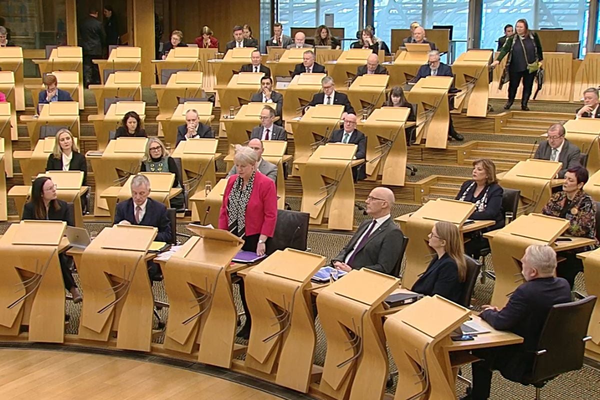 Finance Secretary Shona Robison Acttish Parliament.tv