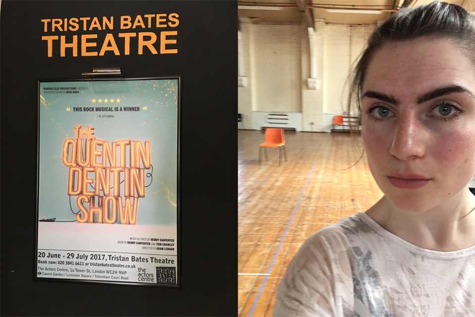 Cycling around London in this summer heat is challenging and very sweaty. But it is the fastest way for me to zip from the theatre to ensure that the posters look perfect, then to the rehearsal room to drop off props, and finally back to the computer to continue fundraising and driving the show forward. Multitasking and getting some exercise too.