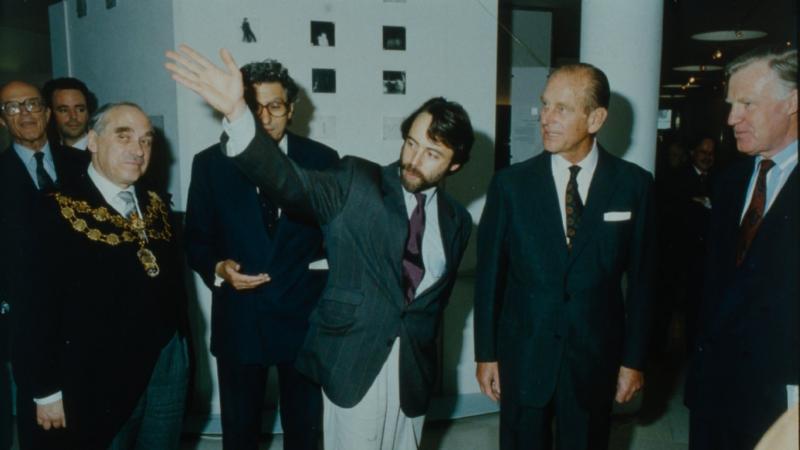 Prince Philip at the Royal College of Art in 1992