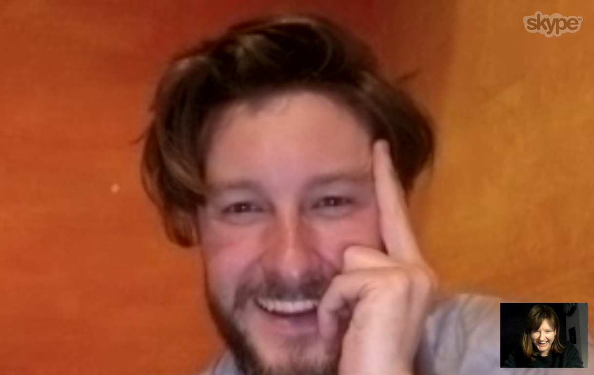 Today I had a Skype call with my Artistic Director and friend Alexander Parsonage, who is currently taking a training sabbatical in Berlin with LISPA. We caught up on company stuff and had a good old gossip about life. (Is he giving me the finger?)