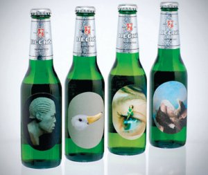 The new labels of Beck's beer