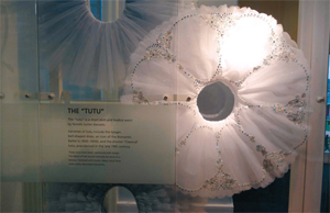A tutu displayed in the White Lodge Museum