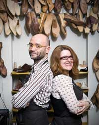 Bespoke shoemakers James Ducker & Deborah Carré of carréducker © PHOTO Adrian Lourie