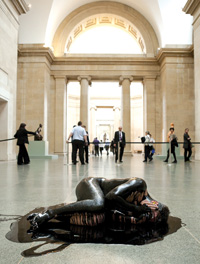 Photo of ‘Human Cost’, the Liberate Tate unsanctioned performance at Tate Britain on the anniversary of the BP Gulf of Mexico disaster. © PHOTO Amy Scarfe