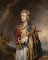 Portrait of the poet Byron by Thomas Philips
