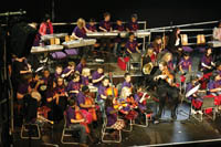 Children playing in an orchestra