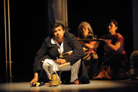 Actors performing on stage