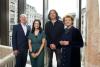 Arts Council Northern Ireland's Liam Hannaway, Karly Greene, and Roisin McDonough, along with musician Gary Lightbody (second from right)