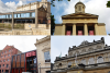 Clockwise from top left: The Watershed, St George's, RWA, Bristol Old Vic