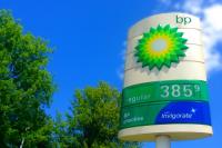 BP petrol station sign
