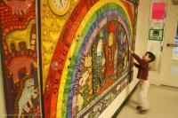 Child art rainbow