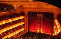 Royal Opera House view of the stage from a balcony seat