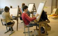 Photo of children painting in art lesson