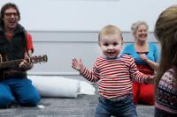 Photo of a baby dancing