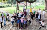 Photo of Participants of the second Creative Climate Leadership course, Slovenia October 2017. Creative Climate Leadership is led by Julie's Bicycle and co-funded by the Creative Europe Programme of the European Union.