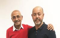 Photo of Taher Qassim MBE (left) and Mustapha Koriba (right)