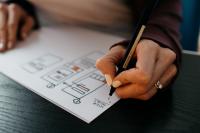 Hand drawing a site map for a website