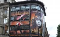 advertisement for Les Miserables theatre production