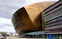 Exterior of Wales Millennium Centre, Cardiff, Wales