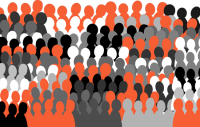 Graphic of a crowd of people