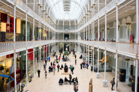 interior of the main hall of National Museum of Scotland