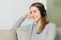 Photo of woman with headphones