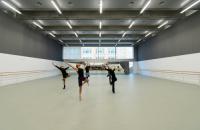 Dancers in the new Marie Rambert ballet studio