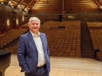 Roger Wright, Chief Executive Officer of Britten Pears Arts, in Snape Maltings Concert Hall.