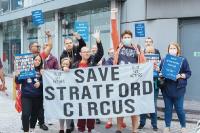 Stratford Circus protestors