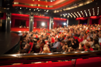 blurred image of a theatre audience