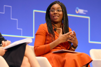Business and Trade Secretary Kemi Badenoch, pictured at the Ukraine Recovery Conference 2023.