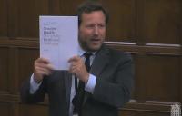 Photo of Ed Vaizey with report