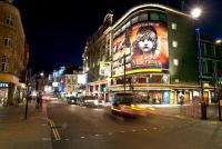 A view of London's West End at night